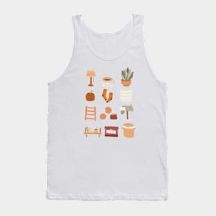 Cozy home doodles Tank Top